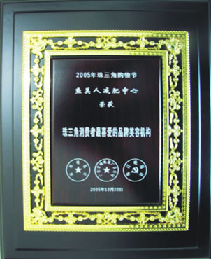 尊龙凯时获2005珠三角最喜爱美容机构